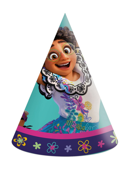 Procos Disney Encanto Paper Cone Shaped Party Hats (6pk)
