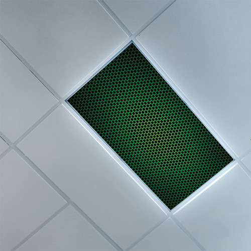 Fluorescent Light Covers for Ceiling Light Diffuser Panels-Forest Green Pattern-Light Filters Ceiling LED Ceiling Light Covers-2ft x 4ft Drop Ceiling Fluorescent Decorative,Black Green