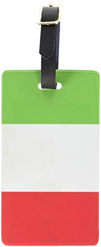 Graphics & More Italy Flag Luggage Tags Suitcase Carry-on Id, White