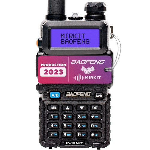 Mirkit Ham Radio UV-5R MK2 Normal Power 2023 VHF/UHF 144-148/420-450 mhz 1800 mAh Li-ion Battery Mirkit Edition and Lanyard Mirkit Ham Radio Operator