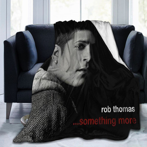 Rob Rock Music Thomas Singer Something More Throw Blanket Flannel Warm Soft Blankets Decor for Bed Living Room Adults Children Kids 40"X30"