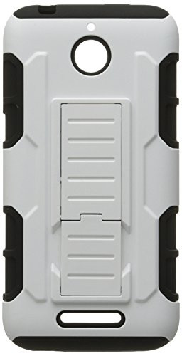 MyBat Asmyna HTC 510 (Desire 510) Car Armor Stand Protector Cover (Rubberized) - Retail Packaging - Black/White