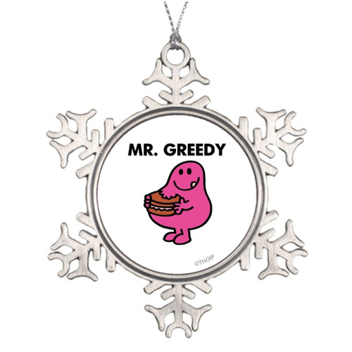 Darlingz Tree Branch Decoration Mister Greedy Mr. Greedy Eating Cake Outdoor Christmas Decoration