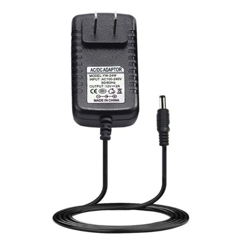 UMID DC 12V 2A Power Adapter-1meter AC 100-240V to DC 12V 2000mA Power Adapter Transformer Converter Portable Wall Charger US Plug Adaptor 5.5x2.5mm DC Jack for Router CCTV Security Cameras, black