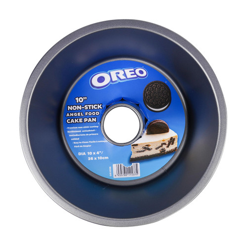 OREO Angel Food Cake Pan 10", Nonstick Novelty Cake Pan for Bundt Cake Bakeware Pan OREO Angel Food Cake Pan 10", Nonstick Novelty Cake Pan for Bundt Cake Bakeware Pan