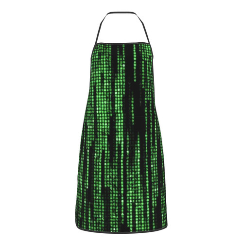 Hacker Printed Apron Cooking Kitchen Aprons Waterproof Bib With 2 Pockets Unisex Kitchen Apron