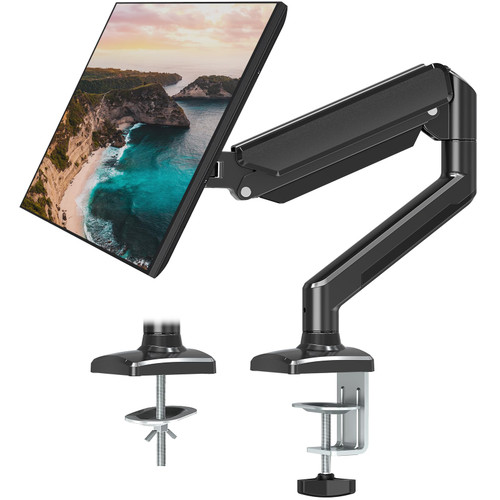 ErgoFocus Single Monitor Mount Arm Fits Monitor up to 32 Inch, Monitor Desk Mount Holds 4.4-19.8lbs Computer Screen, Full Motion Gas Spring Monitor Desk Mount, VESA Mount 75x75, 100x100 ErgoFocus Single Monitor Mount Arm Fits Monitor up to 32 Inch, Monitor Desk Mount Holds 4.4-19.8lbs Computer Screen, Full Motion Gas Spring Monitor Desk Mount, VESA Mount 75x75, 100x100