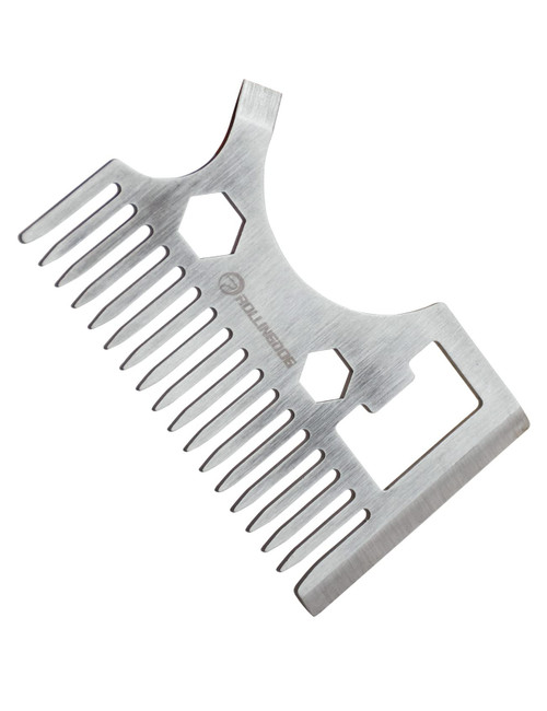 ROLLINGDOG 8 in 1 Painter's Card,Brush Roller Cleaner Tool,Flat Head Screwdriver,Brush Comb,Chiseled Edge Scraper,Bottle Opener,8mm 10mm Wrench