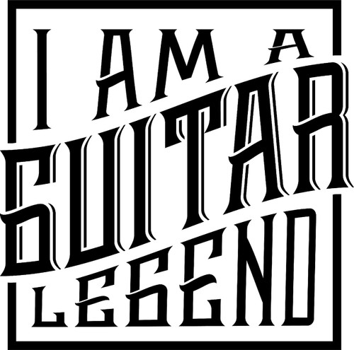 I Am A Guitar Legend Fancy Music Instrument Professional Wall Decals for Walls Peel and Stick Wall Art murals Black Small 8 Inch I Am A Guitar Legend Fancy Music Instrument Professional Wall Decals for Walls Peel and Stick Wall Art murals Black Small 8 Inch
