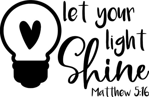 Let Your Light Shine Religious Quotes Bible God Faith Wall Decals for Walls Peel and Stick Wall Art murals Black Small 8 Inch Let Your Light Shine Religious Quotes Bible God Faith Wall Decals for Walls Peel and Stick Wall Art murals Black Small 8 Inch