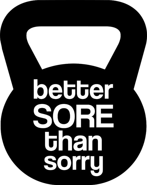 Better Sore Than Sorry Fitness Gym Exercise Weight Lifting Wall Decals for Walls Peel and Stick Wall Art murals Black Small 8 Inch