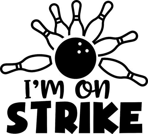 Im On Strike Funny Bowling Ball Pins Game Fun Team Wall Decals for Walls Peel and Stick Wall Art murals Black Small 8 Inch Im On Strike Funny Bowling Ball Pins Game Fun Team Wall Decals for Walls Peel and Stick Wall Art murals Black Small 8 Inch
