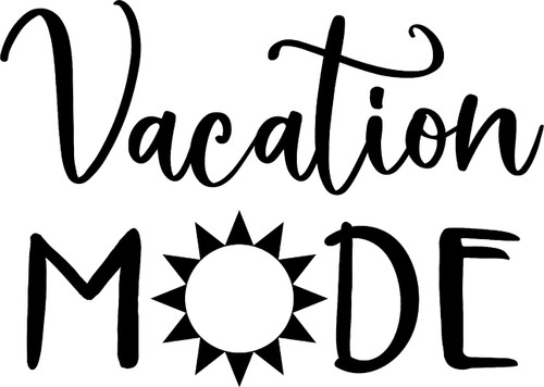 Vacation Mode Sunburst Sunshine Nice Weather Trip Travel Wall Decals for Walls Peel and Stick Wall Art murals Black Small 8 Inch Vacation Mode Sunburst Sunshine Nice Weather Trip Travel Wall Decals for Walls Peel and Stick Wall Art murals Black Small 8 Inch