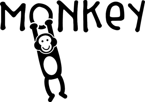 Monkey Hanging Parent Family Cute Love Wall Decals for Walls Peel and Stick Wall Art murals Black Small 8 Inch Monkey Hanging Parent Family Cute Love Wall Decals for Walls Peel and Stick Wall Art murals Black Small 8 Inch