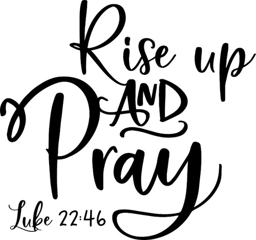 Rise Up Pray Luke Verse Bible Religious Faith Wall Decals for Walls Peel and Stick Wall Art murals Black Medium 18 Inch Rise Up Pray Luke Verse Bible Religious Faith Wall Decals for Walls Peel and Stick Wall Art murals Black Medium 18 Inch
