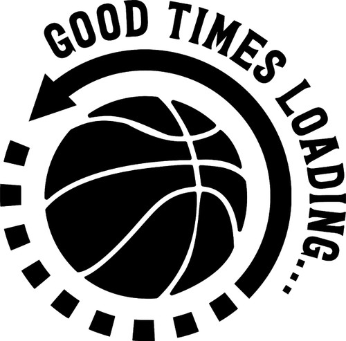 Good Times Loading Basketball Sports Game Fan Team Wall Decals for Walls Peel and Stick Wall Art murals Black Small 8 Inch Good Times Loading Basketball Sports Game Fan Team Wall Decals for Walls Peel and Stick Wall Art murals Black Small 8 Inch