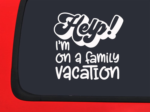 Car Sticker Help! Im On A Family Vacation Funny Travel Trip Group Car Window Decal Sticker White 7 Inch Car Sticker Help! Im On A Family Vacation Funny Travel Trip Group Car Window Decal Sticker White 7 Inch