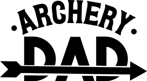 Car Sticker Archery Dad Arrow Bullseye Proud Parent Support Car Window Decal Sticker White 7 Inch