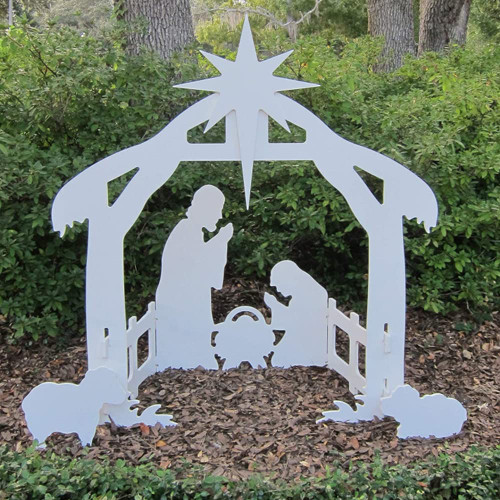 Tker Nativity Sets for Christmas Outdoor, Holy Family Nativity Set Outside Display Christmas Decorations for Front Yard and