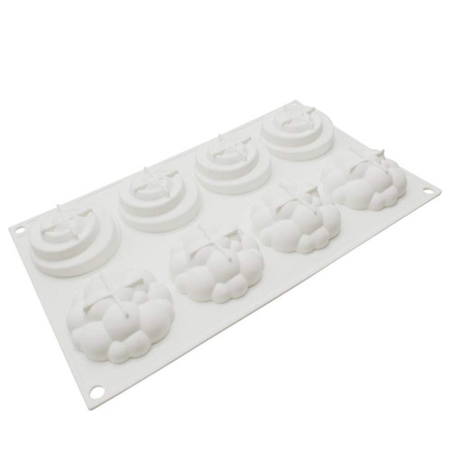 Junlinto,8 Cavity Bubble Silicone Mold Fondant Mousse Cake Chocolate Decor Baking Mould Junlinto,8 Cavity Bubble Silicone Mold Fondant Mousse Cake Chocolate Decor Baking Mould
