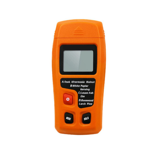Wood Humidity Tester Digital Moisture Meter Wood Humidity Tester Pin-Type Floor Timber Dampness Detector For Firewood Paper Orange