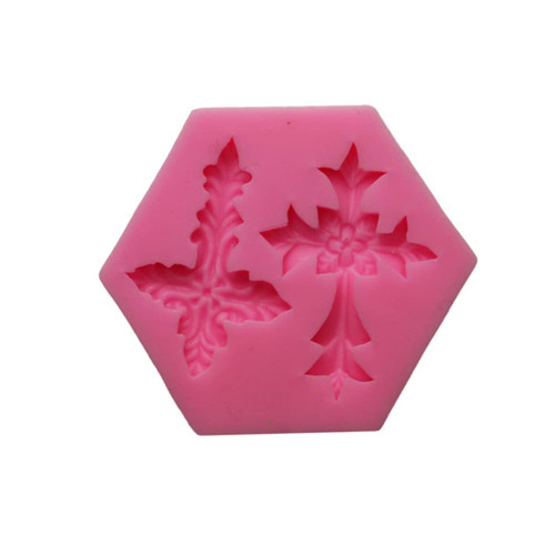 Flower Shaped Cross Cake Mold Flower Shape Cross Cake Molds Cross Fondant Chocolate Mold Silicone Soap Mold For Decorating Cakes, Chocolate, Candy