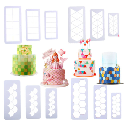 12Pcs Fondant Cookie Cutter Texture Mat Fondant Impression Mat Cake Border Decorating Tool Geometric Biscuit Cutters 4 Sets 12Pcs Fondant Cookie Cutter Texture Mat Fondant Impression Mat Cake Border Decorating Tool Geometric Biscuit Cutters 4 Sets