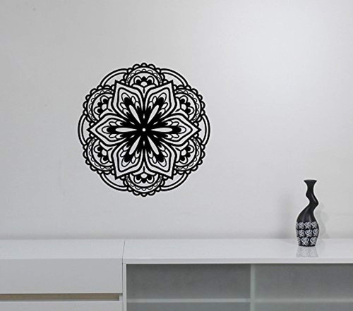 Mandala Wall Sticker Removable Vinyl Decal Indian Ornament Art Namaste Flower Decorations for Home Living Room Bedroom Decor mnd5