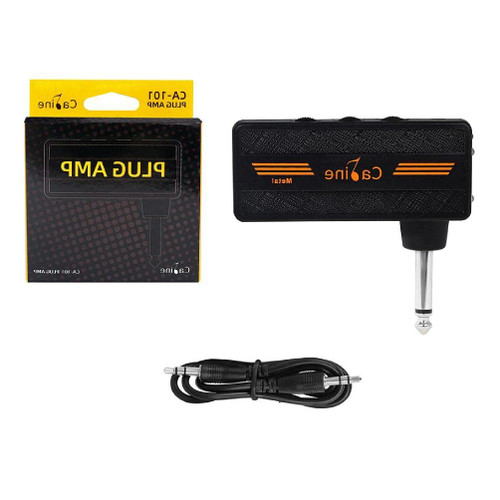 Electric Guitar Amplifier Mini Amp Headphone Amp Acoustic Guitar Bass Sound Pedal Headphone Speakers CA-101 Delay Bass Guitar Amplifier Headphone Adapter Guitar Plug Amp Headphone Amplifier Guitar