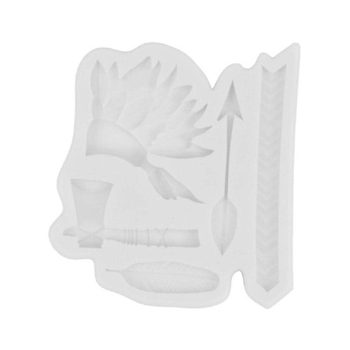 Indian Headdress Silicone Mold DIY Cake Pastry Baking Mold For Making Chocolate Fondant Molds Nonstick