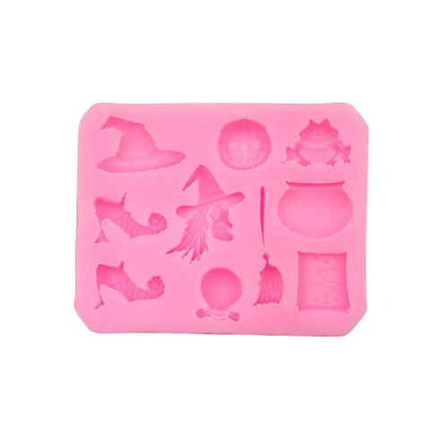 Halloween DIY Fondant Moulds Chocolate Moulds Candy Moulds Silicone Material For Kitchen Cake Fondant Chocolate Baking Halloween Chocolate Mold