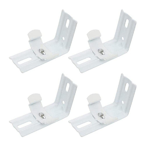 38Mm 1.5In Curtain Vertical Blind Bracket Mounting Bracket Vertical Blind L Bracket Clip For Shutters Headrails 2Pair Curtain Vertical Blind Bracket Vertical Blind L Bracket Clip Mounting