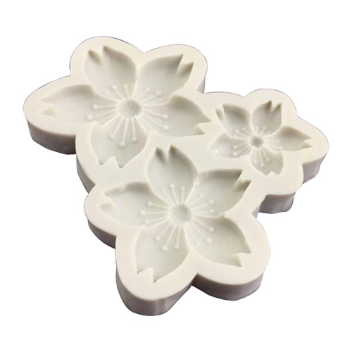 Cherry Flower Shaped Silicone Chocolate Moulds Baking Molds Fondant Cake Decorating Gadgets Resin Moulds Gifts For Child Silicone Chocolate Molds Shapes