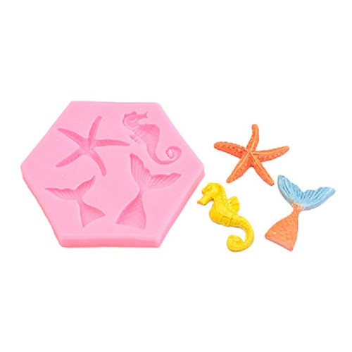 Marine Life Series Chocolate Moulds DIY Silicone Material Moulds Fondant Molds Cake Decorating Gadgets For Baking Lovers Silicone Chocolate Molds For Filled Chocolate