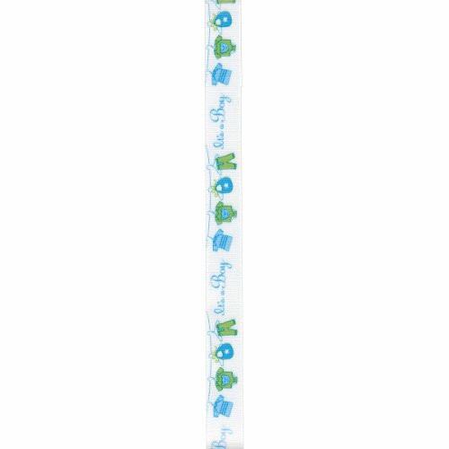 Offray Clothes Line Craft Ribbon, 5/8-Inch x 9-Feet, Blue
