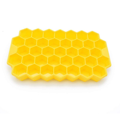 MFSL 1pc honeycomb shape DIY JellyIce Cream Maker Baking Tray Mould Chocolate Baking Pudding Kitchen Cake tools Baking Biscuit mold (Color : Yellow)