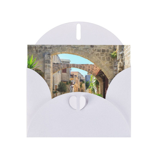 QQLADY Italian Street Greeting Cards with Envelopes Blank Birthday Card Mother's Day Card Wedding Thank You Cards Baby Shower Thank You Notes - Cute Blank Notecards - All Occasion Greeting Cards