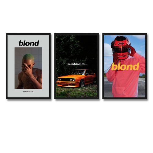 KUCOON Frank Poster Ocean Blonde Album Cover Posters for Room Aesthetic Canvas Decor Posters 08x12inch(20x30cm)-Unframed Set of 3 KUCOON Frank Poster Ocean Blonde Album Cover Posters for Room Aesthetic Canvas Decor Posters 08x12inch(20x30cm)-Unframed Set of 3