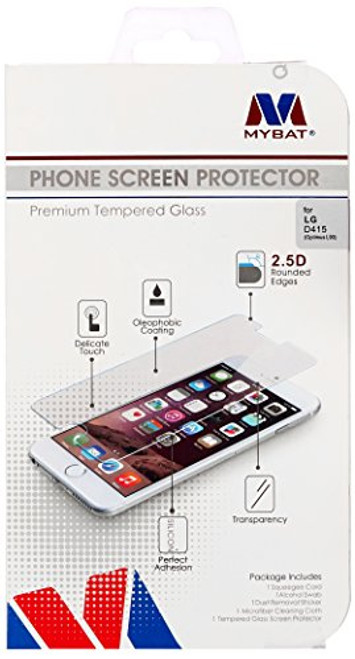 MYBAT Tempered Glass Screen Protector for LG D415 Optimus L90 - Retail Packaging - Clear MYBAT Tempered Glass Screen Protector for LG D415 Optimus L90 - Retail Packaging - Clear