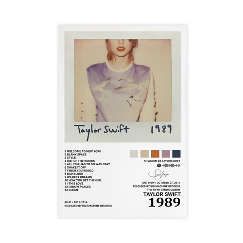 Taylor Poster for Walls, 1989 Album Cover Posters Wall Decor Art Print Canvas Posters for Room Aesthetic Unframe:12x18inch(30x45cm) Taylor Poster for Walls, 1989 Album Cover Posters Wall Decor Art Print Canvas Posters for Room Aesthetic Unframe:12x18inch(30x45cm)
