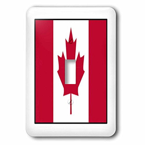 3dRose LLC lsp_80929_1 Photo Of Canada Flag Button Single Toggle Switch