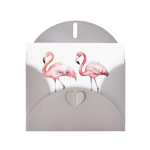 OUSIKA Pink Flamingos Print Thank You Cards With Envelopes Blank Cards Greeting Cards Birthday Cards For All Occasion (4 X 6 Inch)