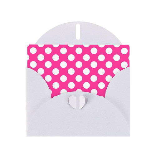 OUSIKA Pink Dots Print Thank You Cards With Envelopes Blank Cards Greeting Cards Birthday Cards For All Occasion (4 X 6 Inch)