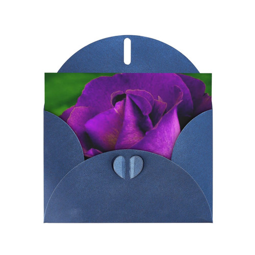 OUSIKA Purple Rose Flower Print Thank You Cards With Envelopes Blank Cards Greeting Cards Birthday Cards For All Occasion (4 X 6 Inch)