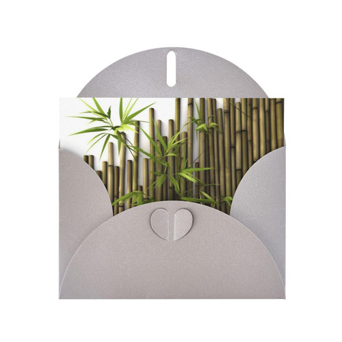 OUSIKA Spring Bamboo Print Thank You Cards With Envelopes Blank Cards Greeting Cards Birthday Cards For All Occasion (4 X 6 Inch)