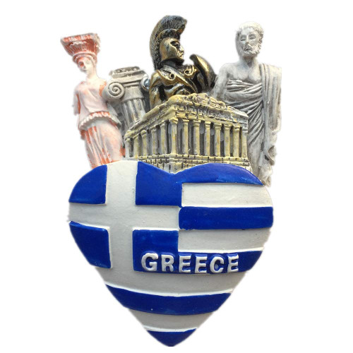 Fridge Magnet Parthenon Temple Athens Greece 3D Resin Handmade Craft Tourist Travel City Souvenir Collection Letter Refrigerator Sticker