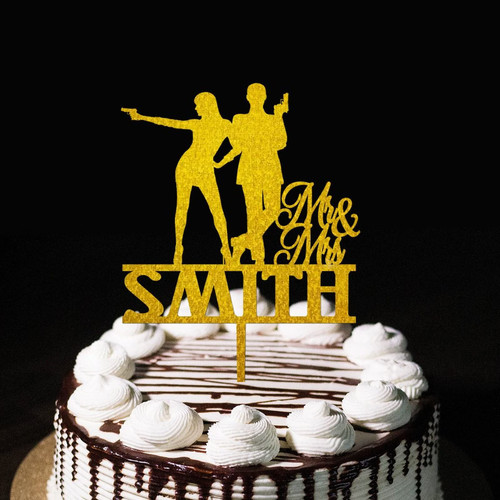 Custom Mr & Mrs Engagement Wedding Caketopper Bride To Be Wedding Cake Decorations For Bride And Groom Wedding Gifts Gold