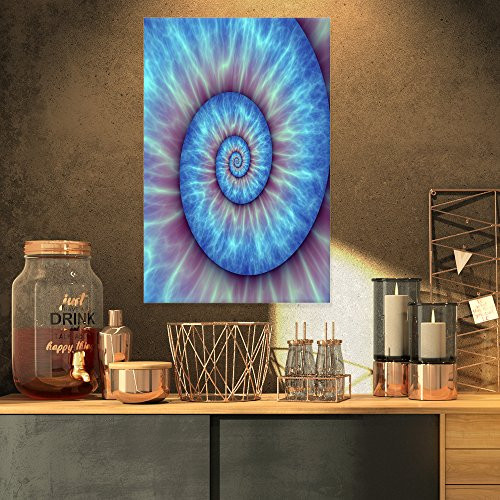 Designart PT9236-16-32 Fibonacci Pattern Abstract Canvas Art Print-16x32, 16x32 Blue Designart PT9236-16-32 Fibonacci Pattern Abstract Canvas Art Print-16x32, 16x32 Blue