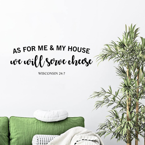 Quote Vinyl Wall Decal As for Me & My House Wisconsin 24:7 Wall Decal Vinyl Motivational Quotes Religious Wall Stickers Removable Peel and Stick Wall Decal Art Bedroom Wall Sticker Christian Gift Quote Vinyl Wall Decal As for Me & My House Wisconsin 24:7 Wall Decal Vinyl Motivational Quotes Religious Wall Stickers Removable Peel and Stick Wall Decal Art Bedroom Wall Sticker Christian Gift