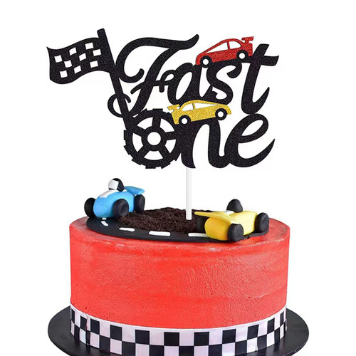 Fast One Cake Topper Race Car Black Glitter Race Car Cake Topper for 1st Birthday Cake Decoration Chequered Flag Themed Party Supplies Decorations Fast One Cake Topper Race Car Black Glitter Race Car Cake Topper for 1st Birthday Cake Decoration Chequered Flag Themed Party Supplies Decorations